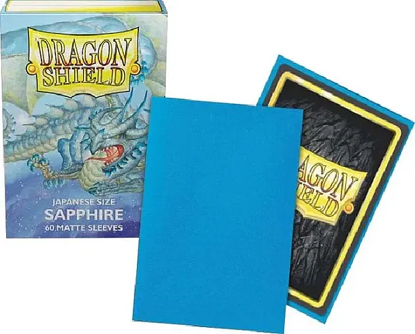 DRAGON SHIELD JAPANESE MATTE SLEEVES - SAPPHIRE (60 SLEEVES)